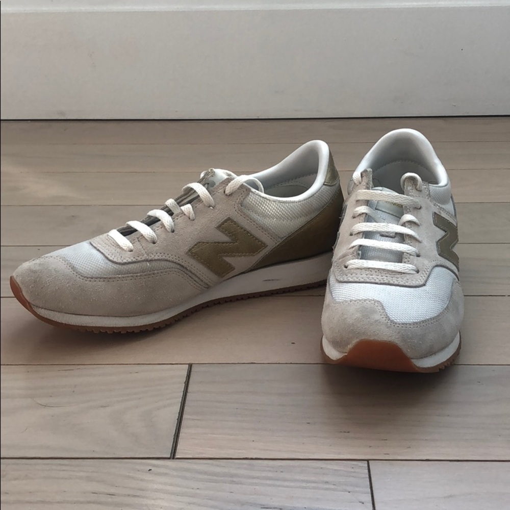 New Balance for Jcrew 520 Sneakers (White/Gold)